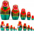 Матрешки в белорусском костюме, игрушка ручная работа, 5 шт