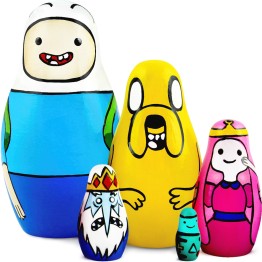 Матрешки с персонажами «Время приключений», игрушки для детей, 5 в 1