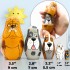 Матрешки собаки разных пород, развивающие игрушки, 5 шт