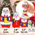 Матрешки Санта Клаус для новогоднего декора (набор 5 шт)