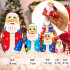 Матрешки Дед Мороз, авторские новогодние игрушки (набор 5 шт)