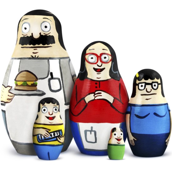 Матрешки с персонажами мультсериала Bob's Burgers (набор 5 шт)