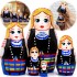 Коллекционная серия «Традиционные строи женского костюма Беларуси»: Матрешка «Новогрудский строй», набор 5 шт