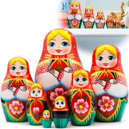 Матрешка в белорусском традиционном костюме, оригинальный подарок, 7 штук