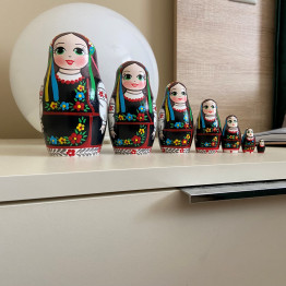Матрешки в украинской вышиванке, традиционные игрушки, 7 шт