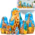 Матрешки Жираф (набор 7 шт), игрушки-монтессори