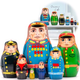 Матрешки «Солдаты Великой Победы», коллекционные игрушки, набор 7 шт