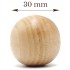 Шар деревянный цельный, 30 мм, набор 25 шт