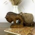 Статуэтка-сувенир «Зубр», резьба по дереву, ручная работа, 13,5 см, цвет - коричневый