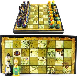 Набор шахмат-матрешек Бородино
