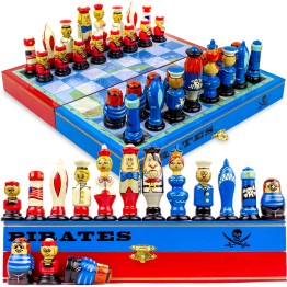 Шахматы-матрешки с пиратской тематикой
