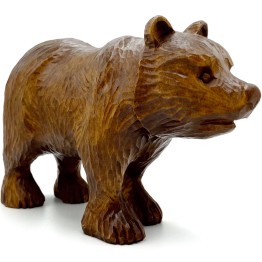 Сувенир ручной работы «Медведь», натуральное дерево