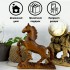 Деревянная фигурка-сувенир «Лошадь» ручной работы для декора дома, резьба по дереву